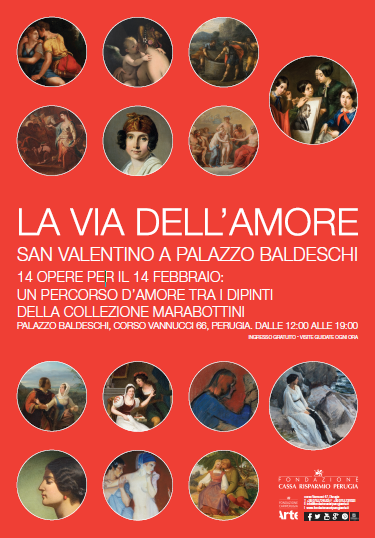 I tratti dell’amore in 14 dipinti: il 14 febbraio a Palazzo Baldeschi un San Valentino per gli innamorati d’arte