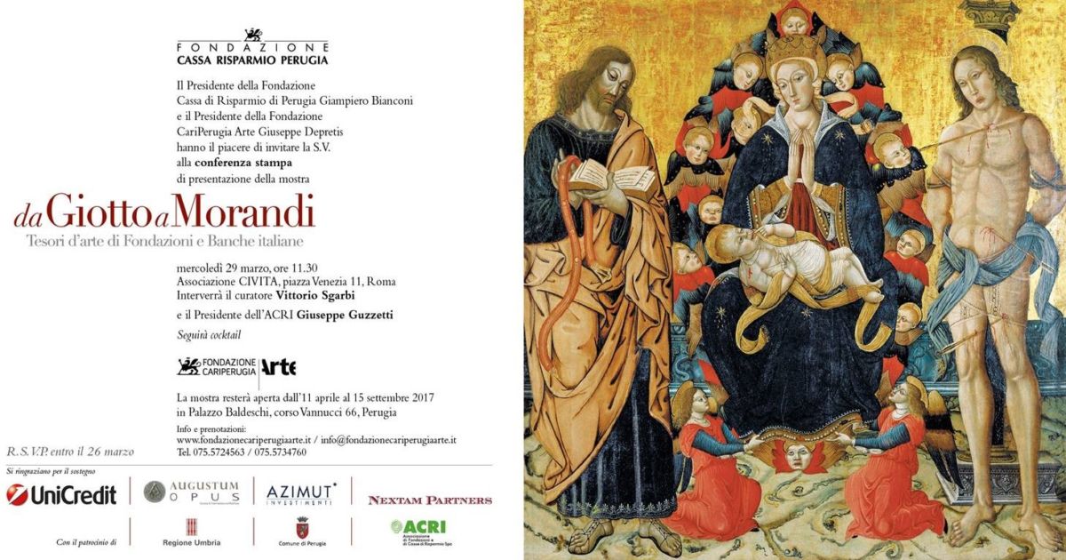 “Da Giotto a Morandi” si presenta a Roma