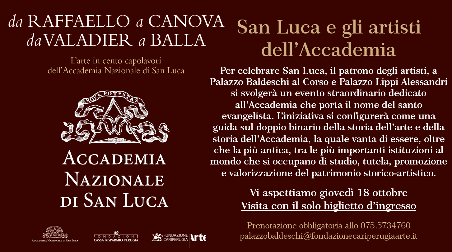 “San Luca e gli artisti dell’Accademia”, l’evento dedicato al patrono degli artisti